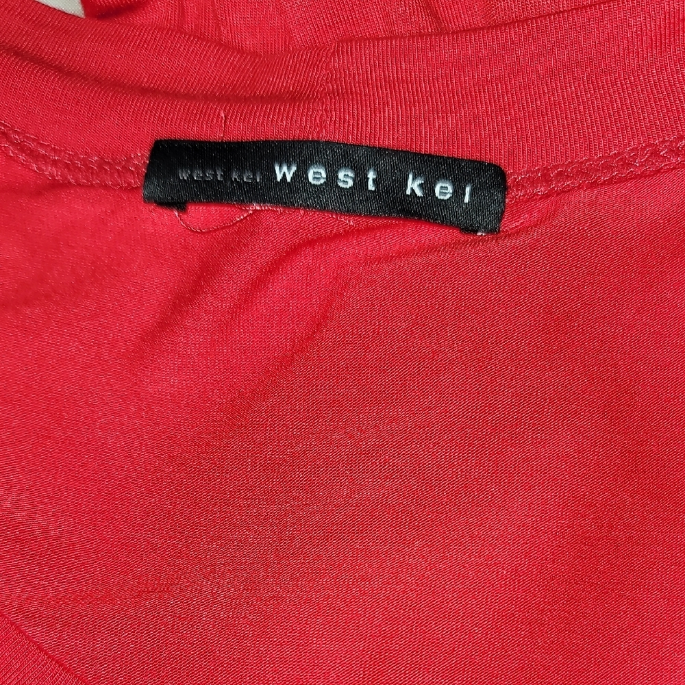West Kei Vibrant Orange Wide Leg  Jumpsuit Sz: L - Picture 6 of 6